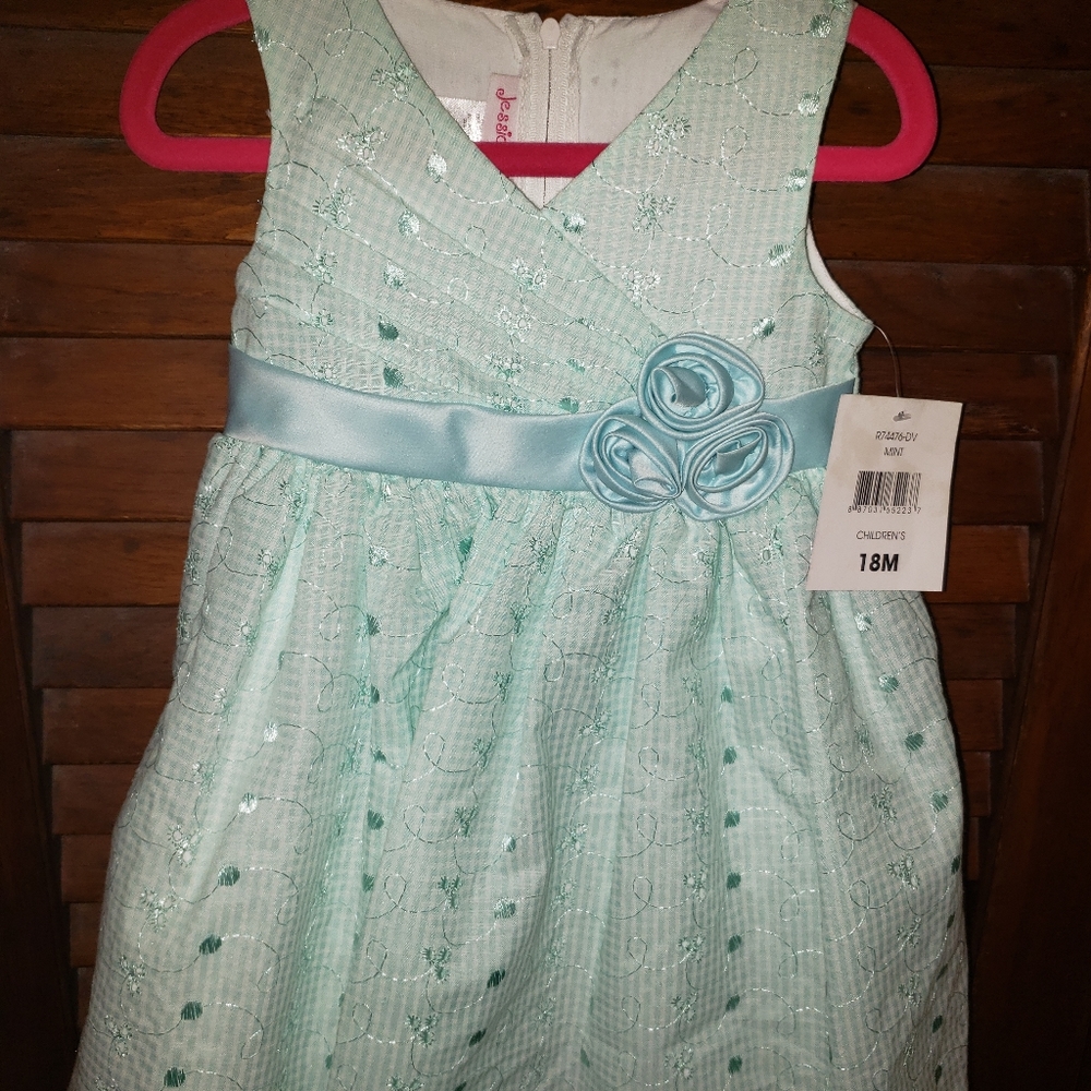 Beautiful formal dress with diaper cover